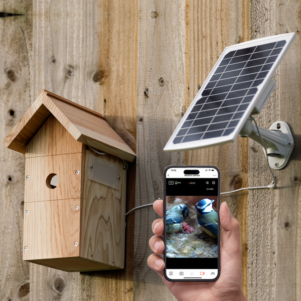 WiFi Battery Bird House Camera with Solar Panel
