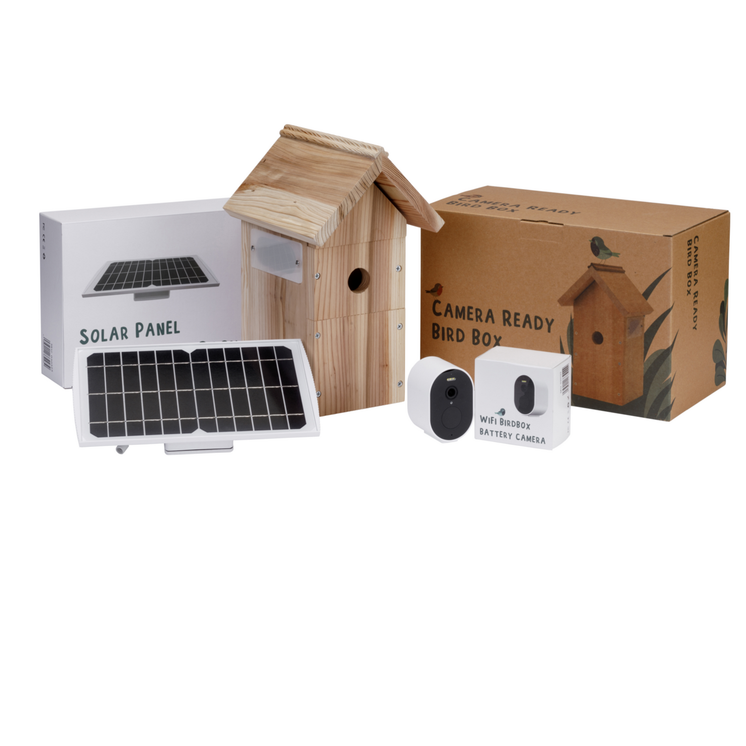 WiFi Battery Bird House Camera with Solar Panel
